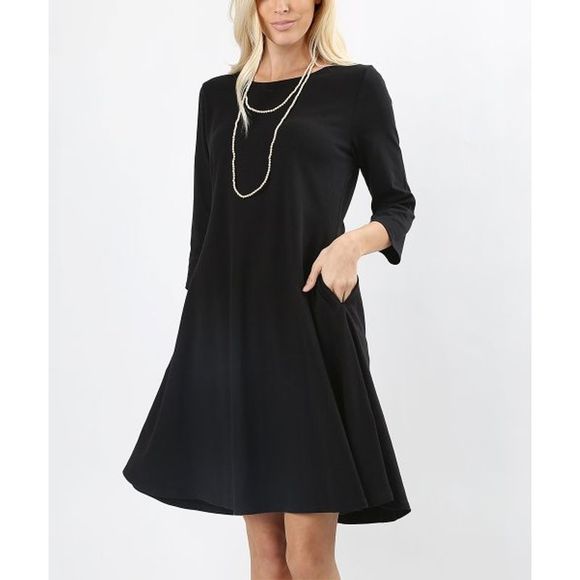 knee length swing dress